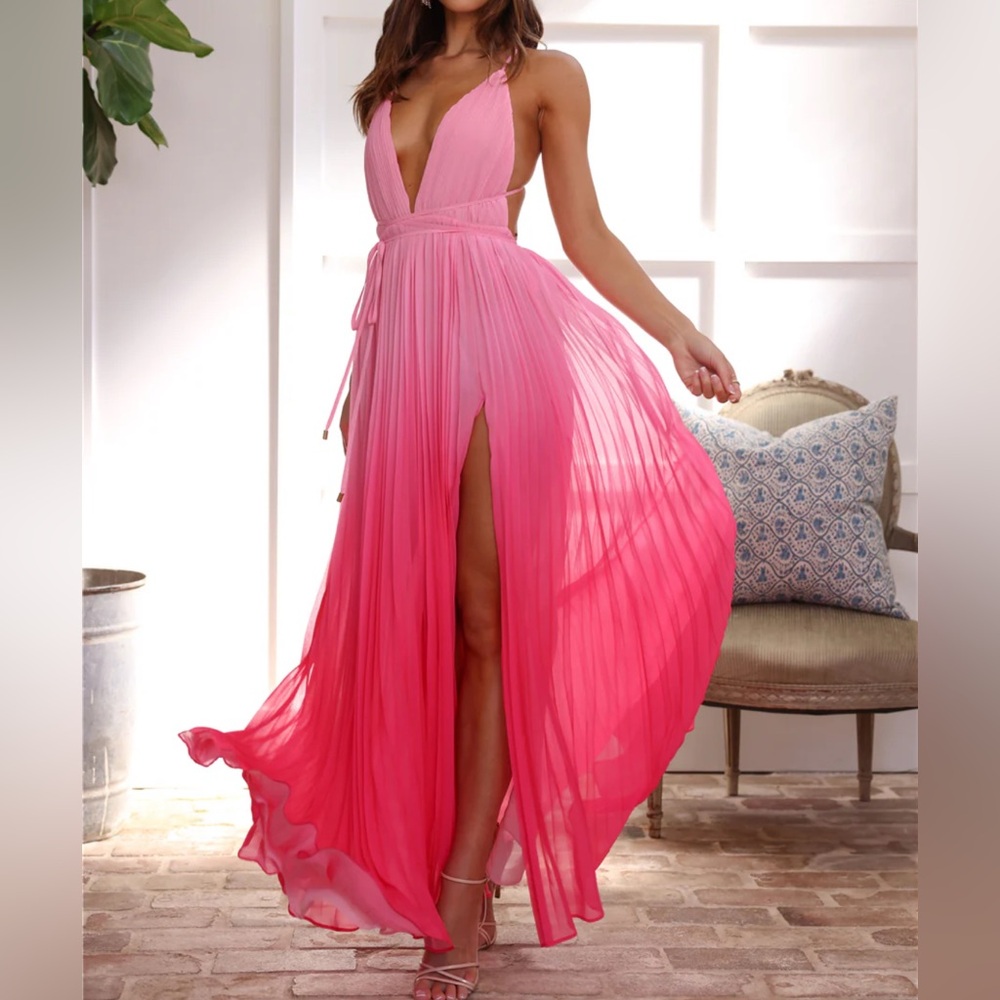 Hello Molly Love Letter to You Maxi Dress in pink